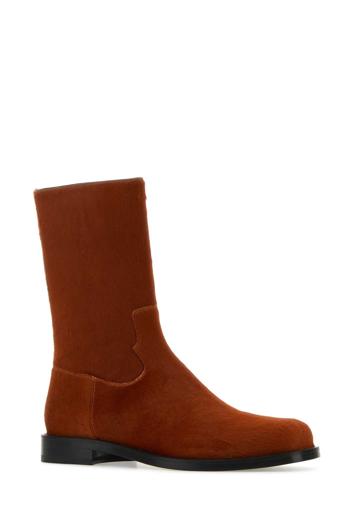 DRIES VAN NOTEN Calfhair Ankle Boots for Men