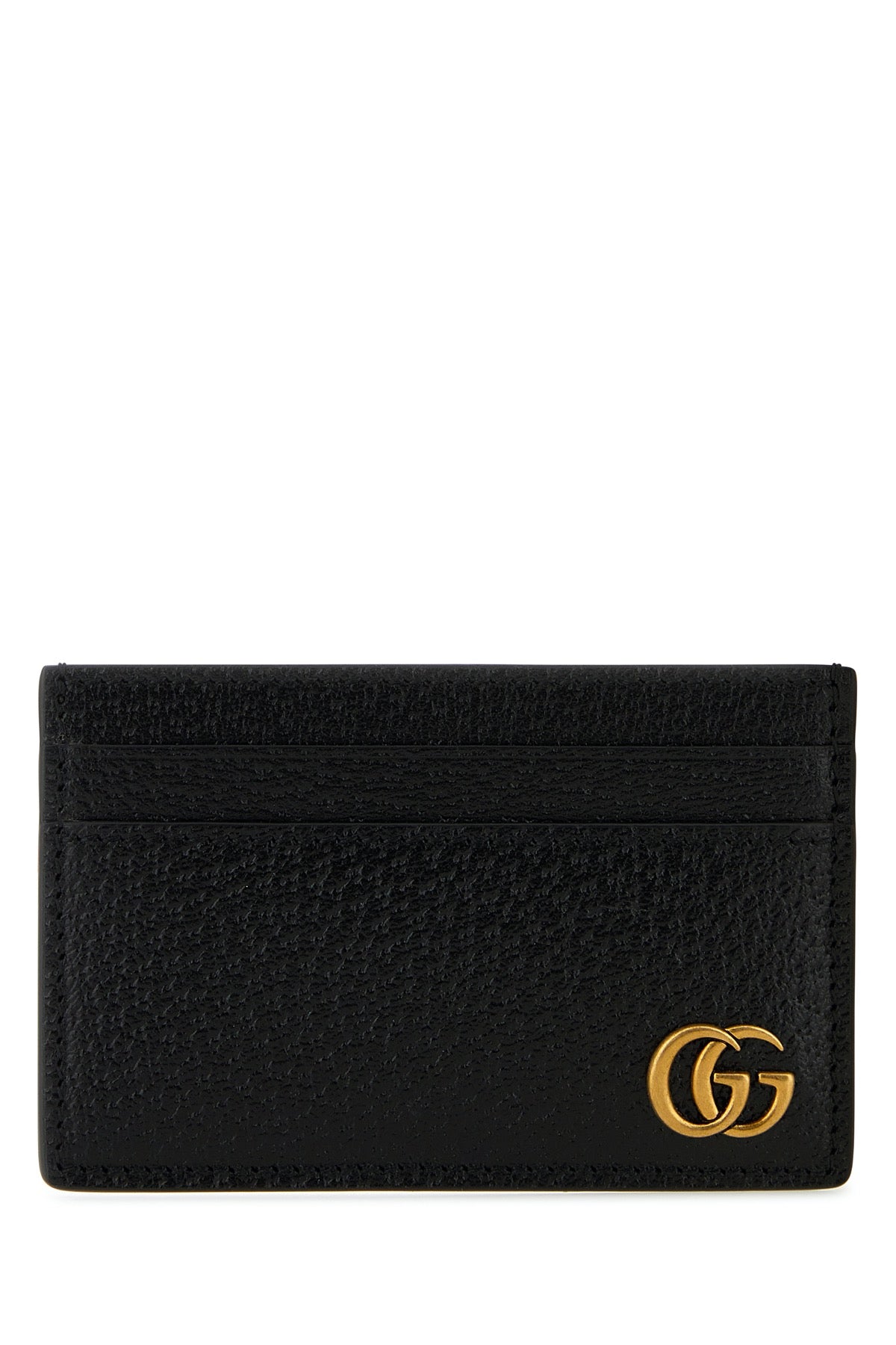 GUCCI Mini Leather GG Marmont Card Holder - Dimensions 11 cm x 7 cm