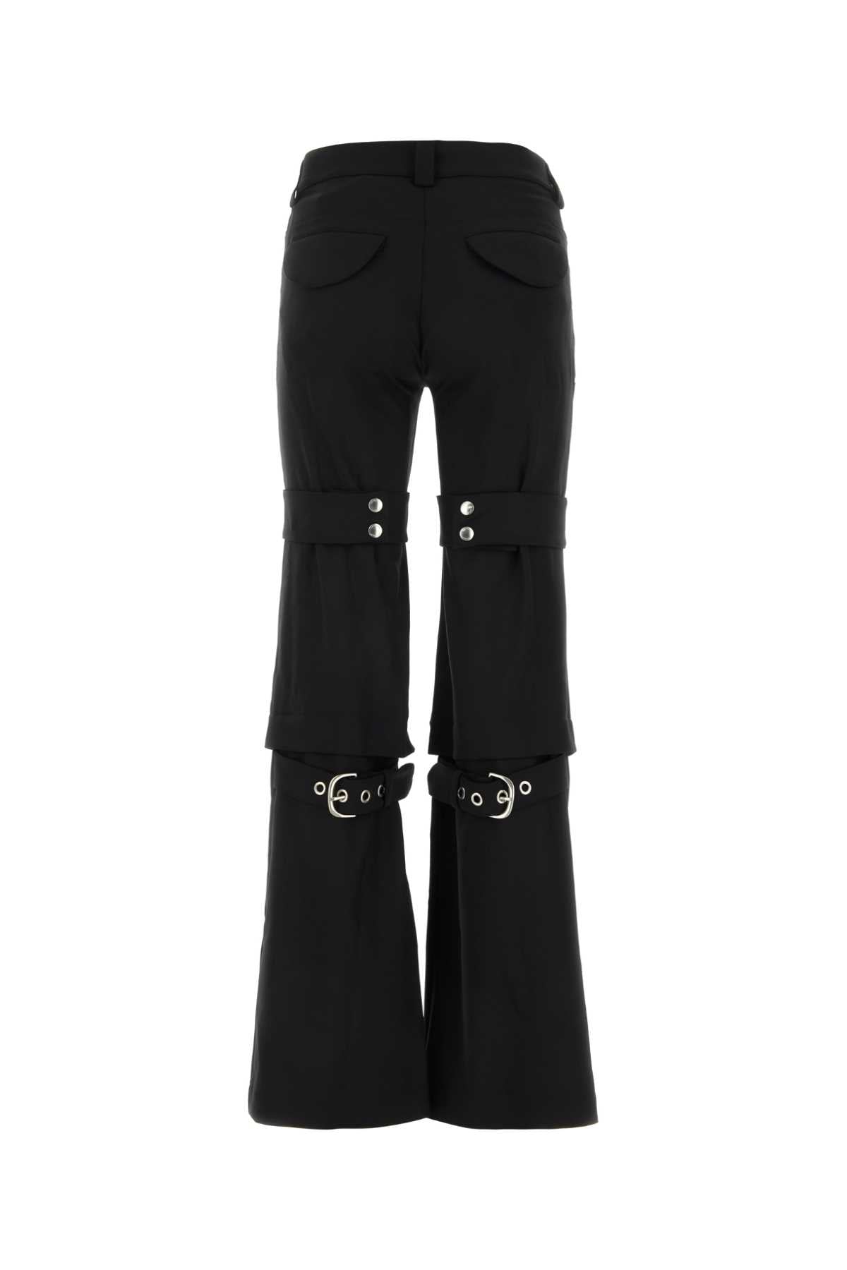 OFF WHITE Stretch Polyester Blend Cargo Pants for Women