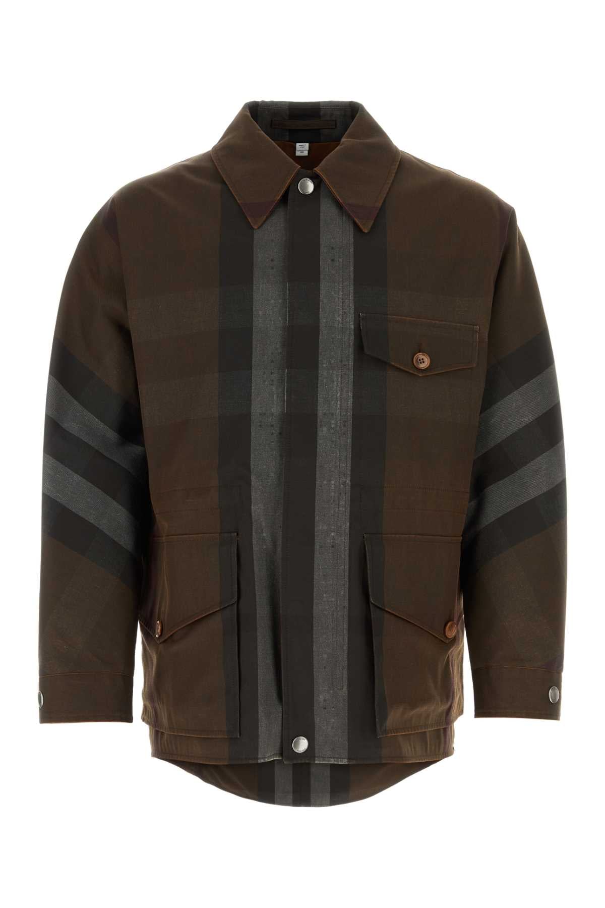 BURBERRY Embroidered Polyester Blend Jacket for Men
