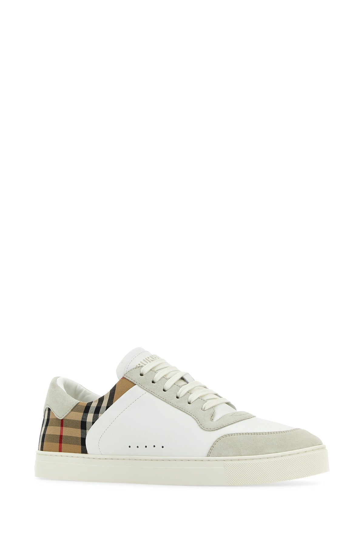 BURBERRY Stylish Multicolor Suede and Leather Sneakers for Men