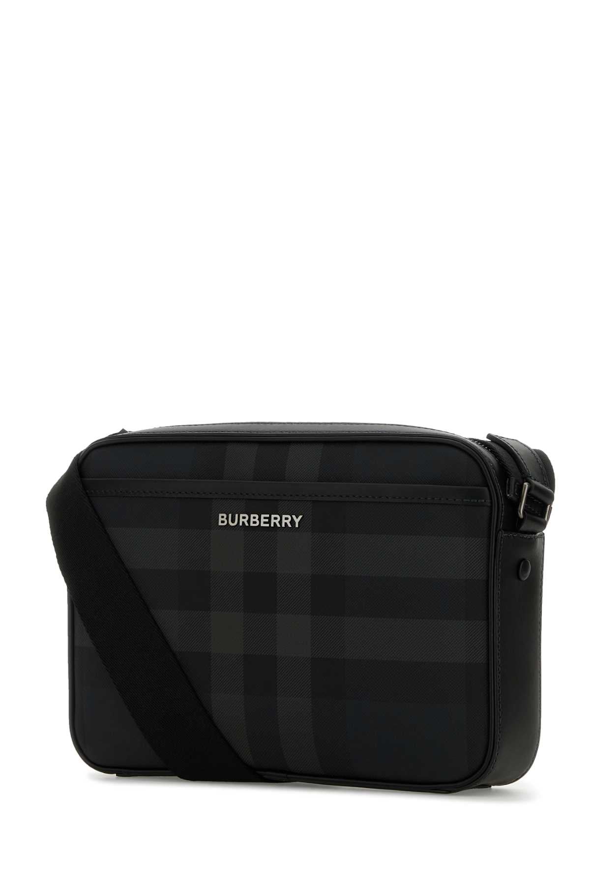 BURBERRY Printed Canvas Muswell Crossbody Handbag - 25 cm x 18 cm