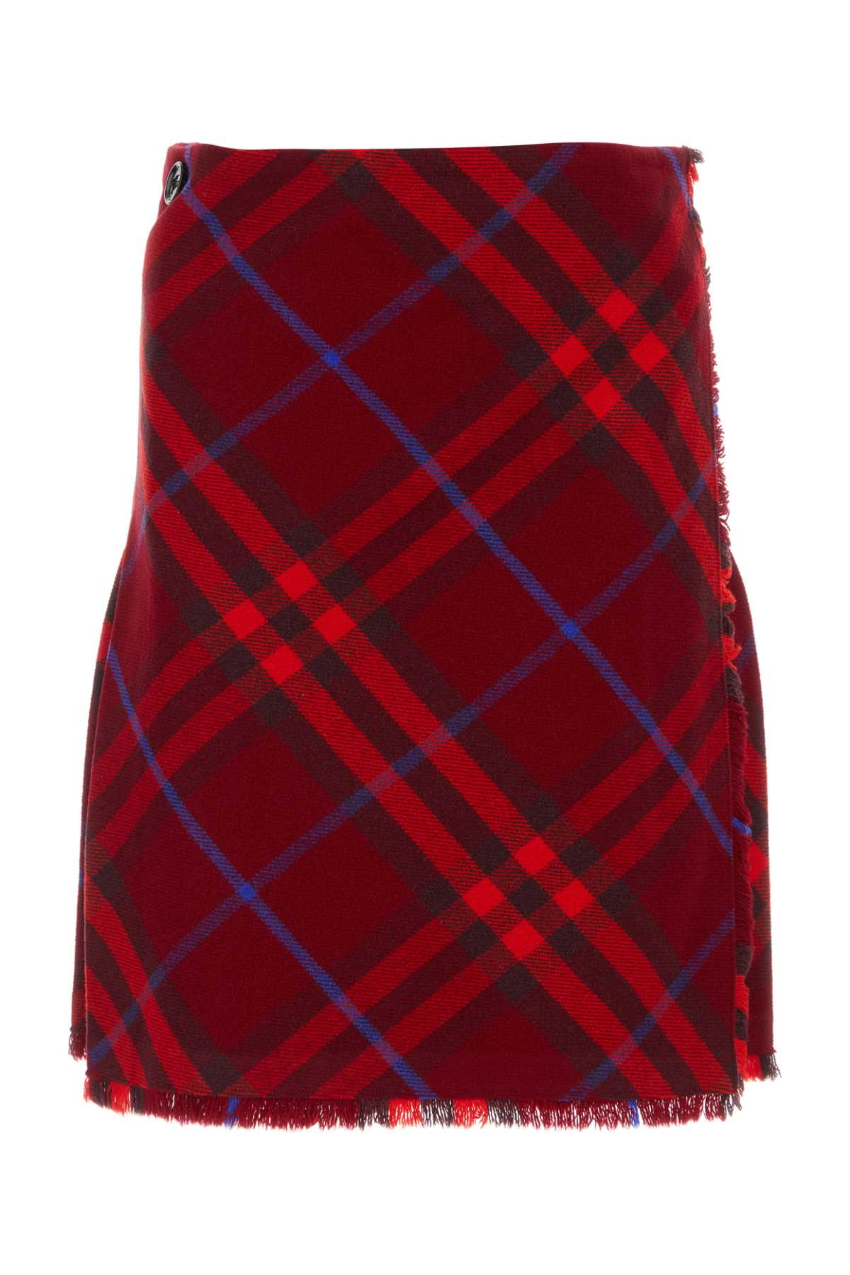 BURBERRY Embroidered Wool Mini Skirt