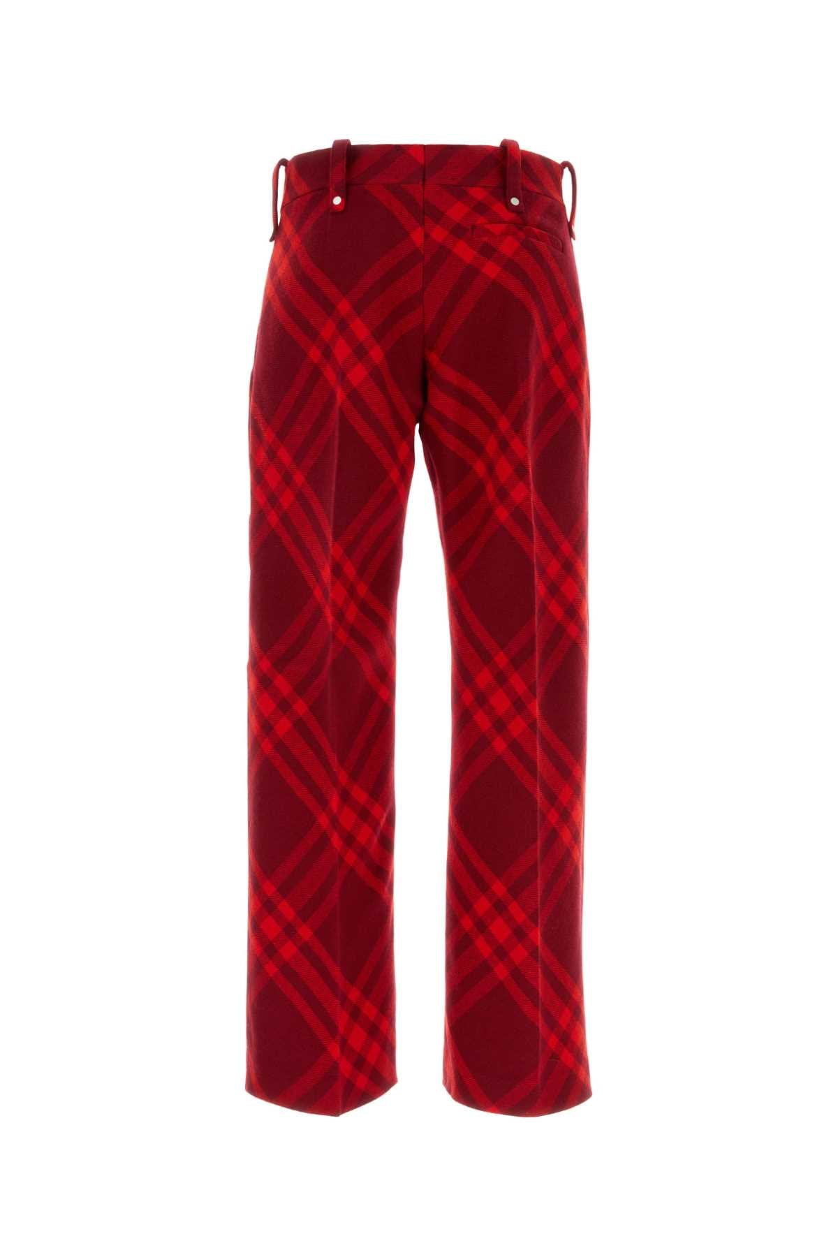 BURBERRY Embroidered Wool Pants for Men