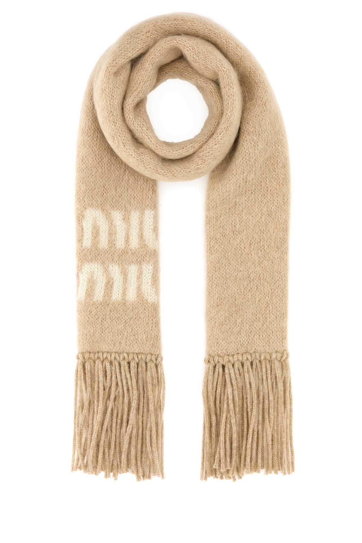 MIU MIU Mohair Blend Scarf - 23 cm x 185 cm
