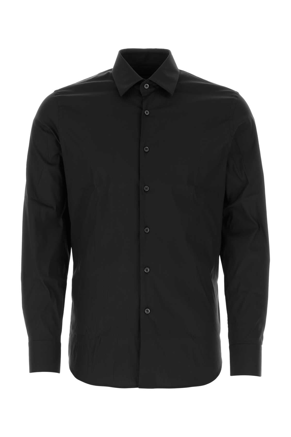 PRADA Stretch Poplin Shirt for Men - Perfect Fit