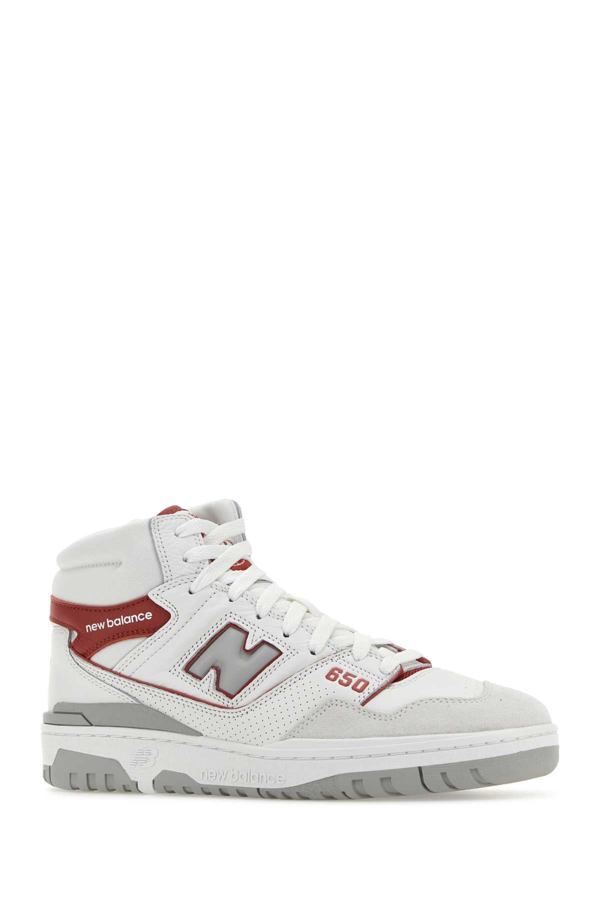 NEW BALANCE Multicolor Leather and Suede 650 Sneaker for All Seasons