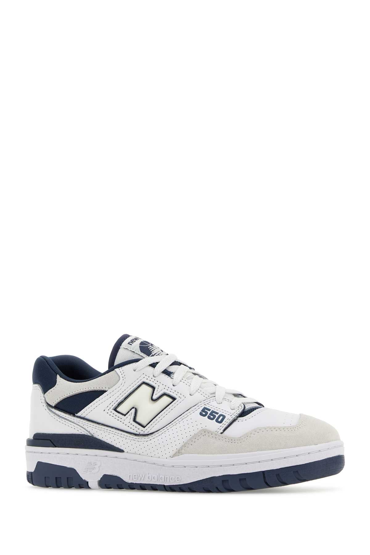 NEW BALANCE Two-Tones Leather and Fabric 550 Sneaker - Unisex