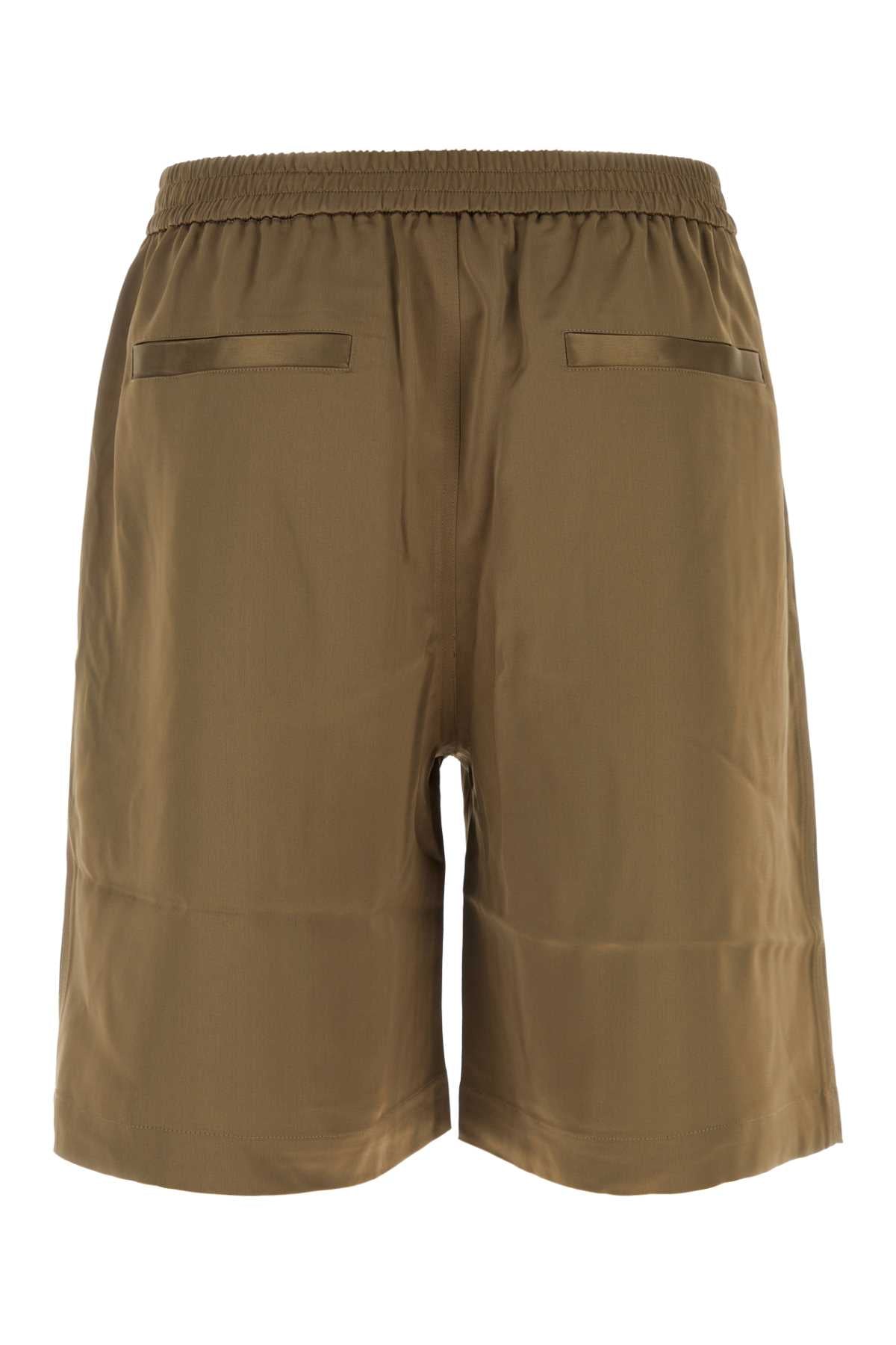 NANUSHKA Satin Mini Bermuda Shorts for Men