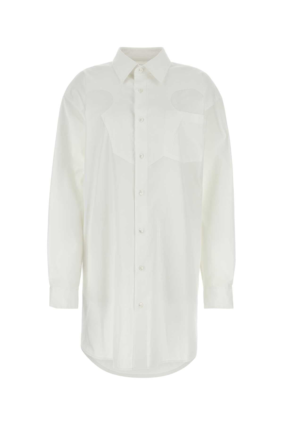 MAISON MARGIELA Chic Poplin Mini Shirt Dress