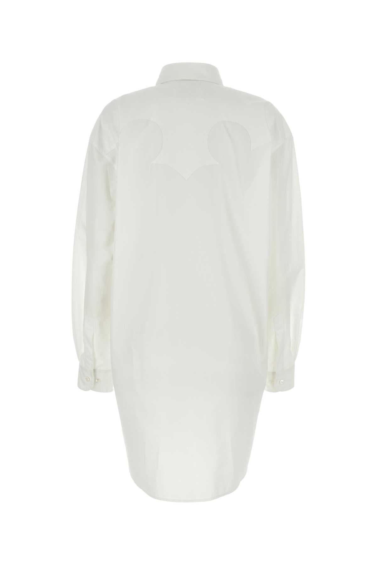 MAISON MARGIELA Chic Poplin Mini Shirt Dress
