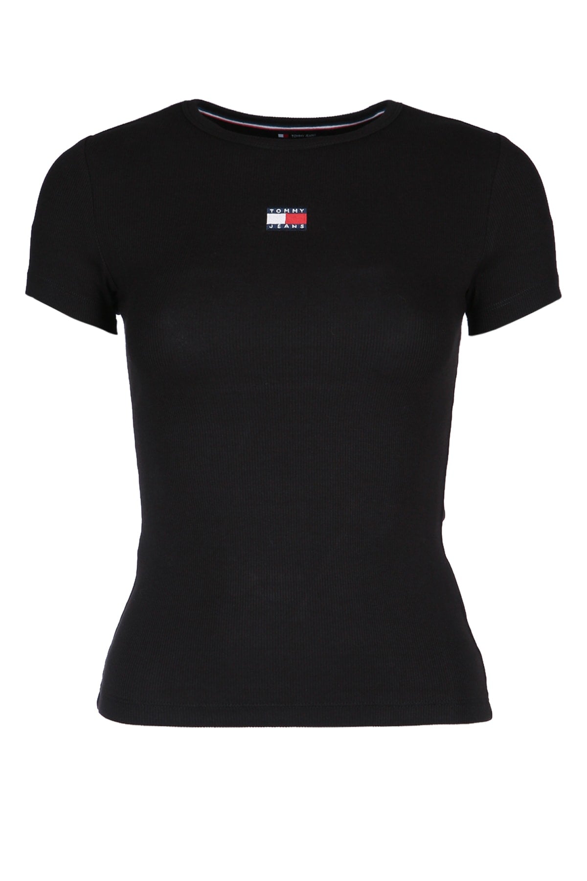 TOMMY HILFIGER JEANS Slim Badge Rib Tee - Perfect for Every Season