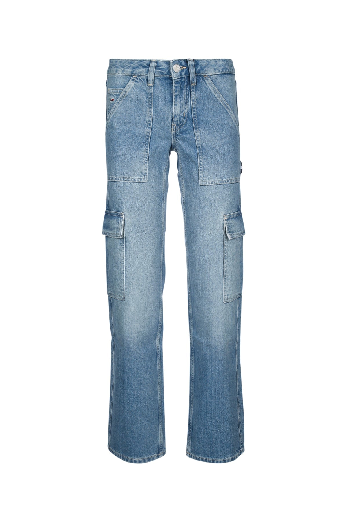 TOMMY HILFIGER JEANS Women's Recycled Cotton Trousers - SS24 Collection