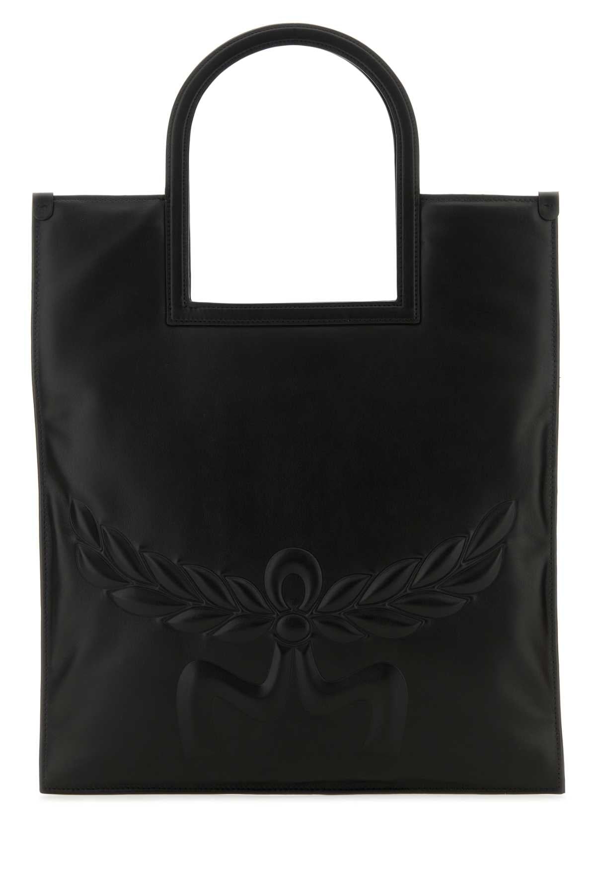 MCM Aren Mini Nappa Leather Shopping Handbag