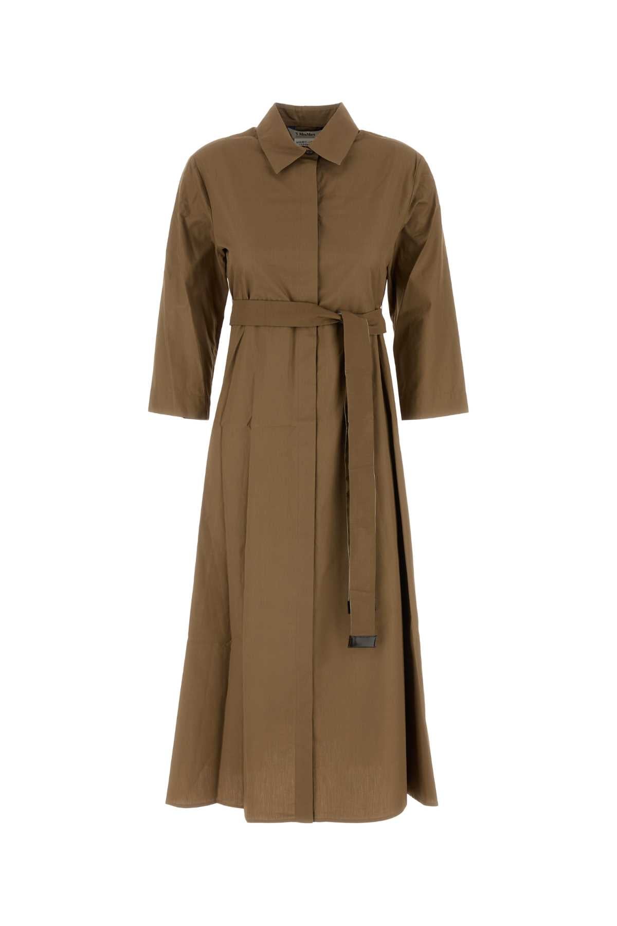 S MAXMARA Mini Cotton Poplin Shirt Dress