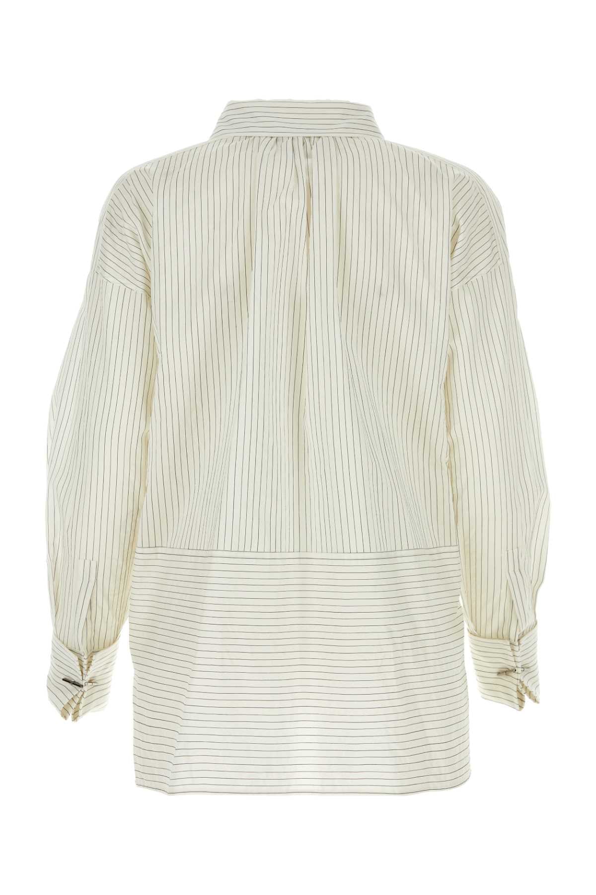 MAX MARA Embroidered Cotton Blend Saletta Blouse