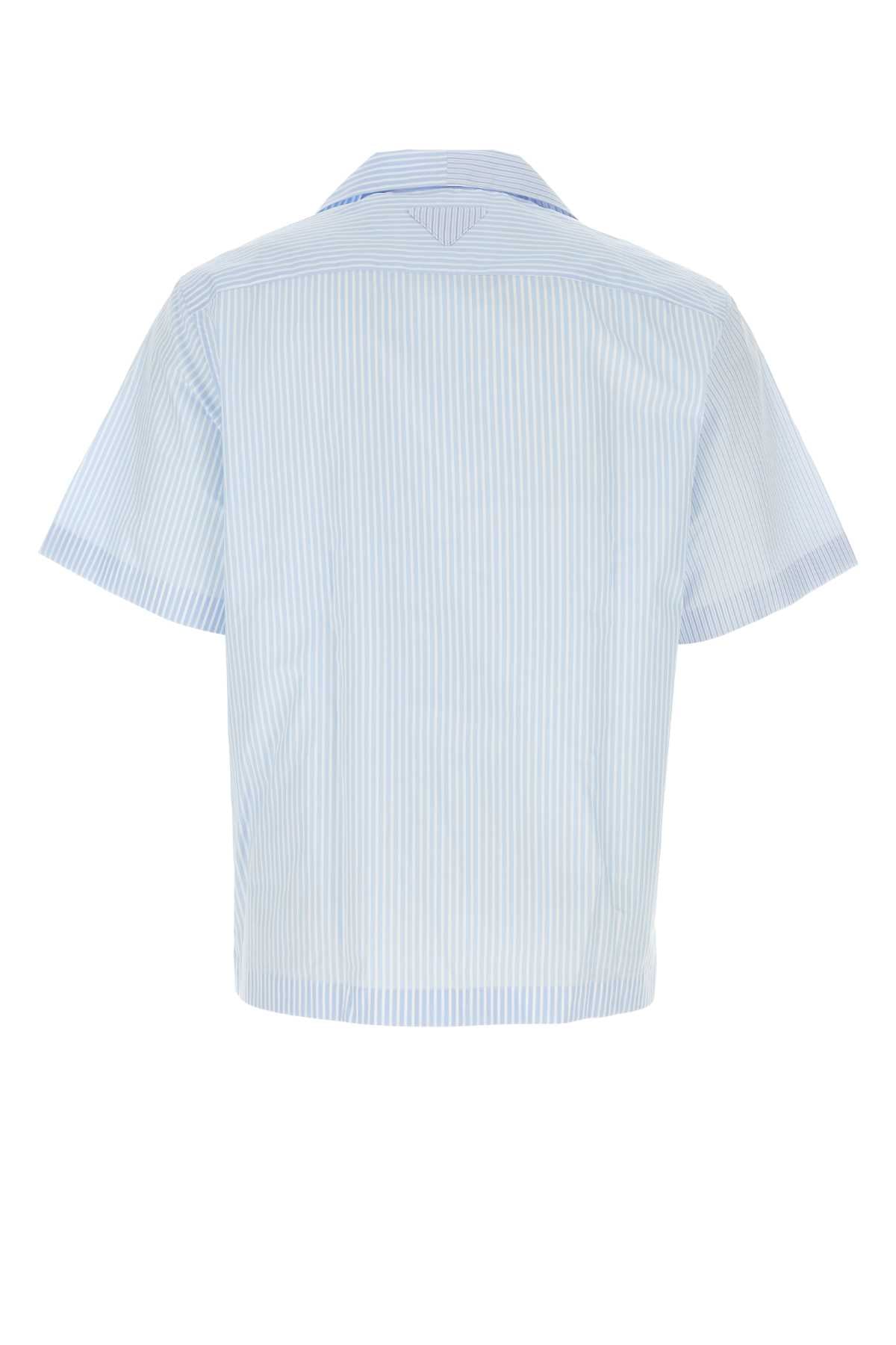 PRADA Printed Poplin Shirt for Men - Summer Collection 2025