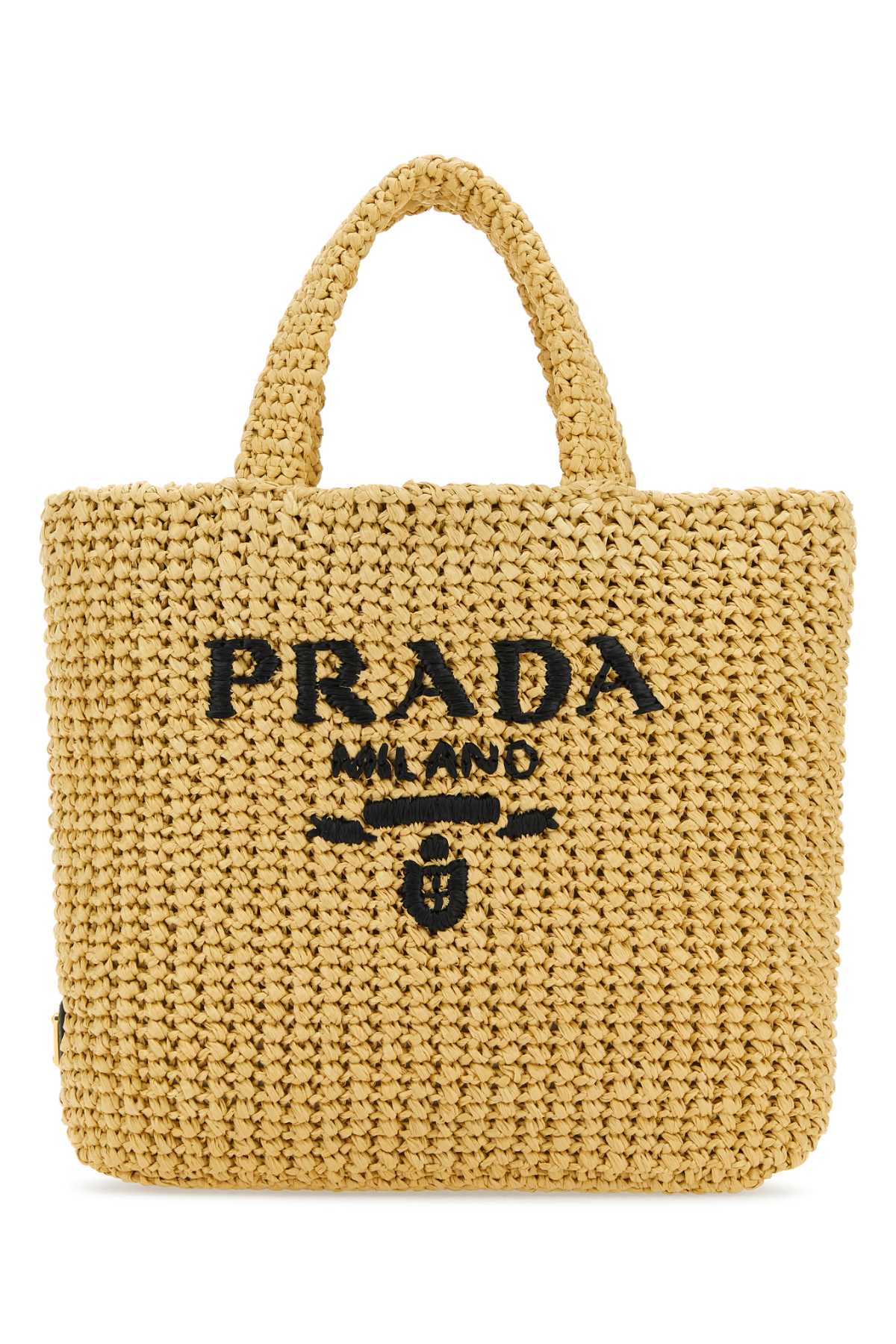 PRADA Straw Handbag - 27 cm Width, 25 cm Height, 9.5 cm Depth