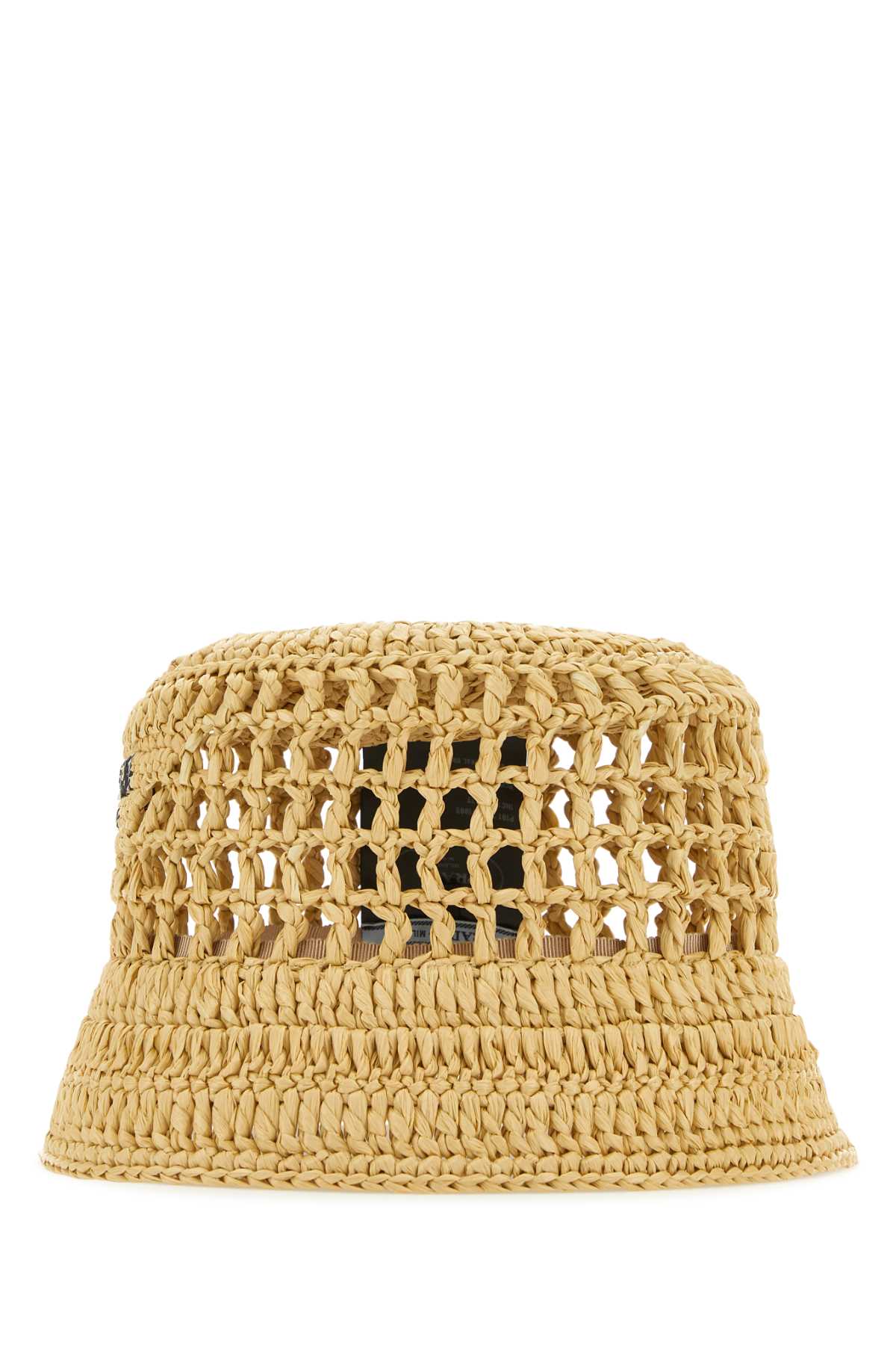 PRADA Raffia Bucket Hat for Women