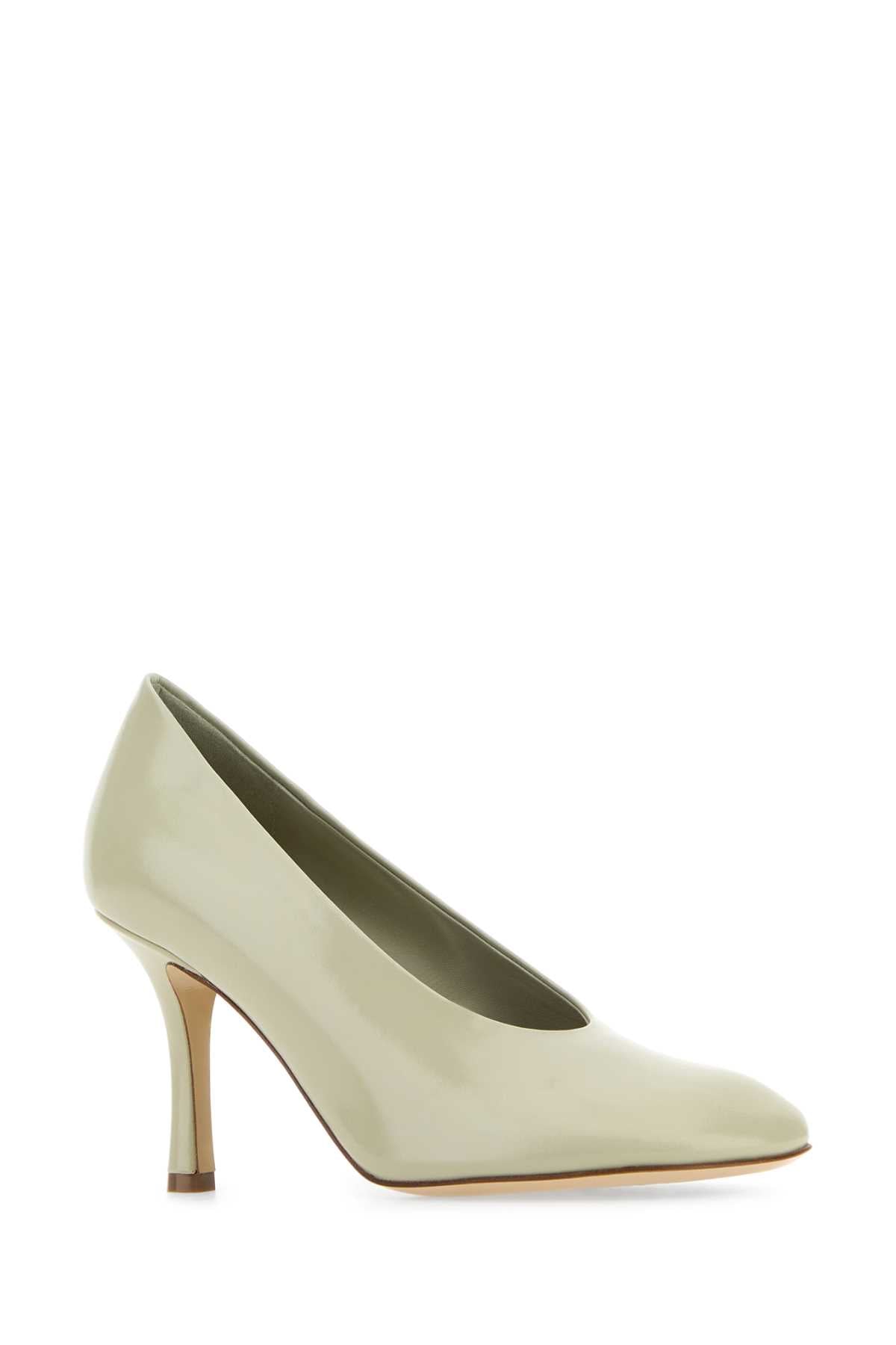 BURBERRY Elegant Leather Baby Pumps with 8.5 cm Heel Height for Women