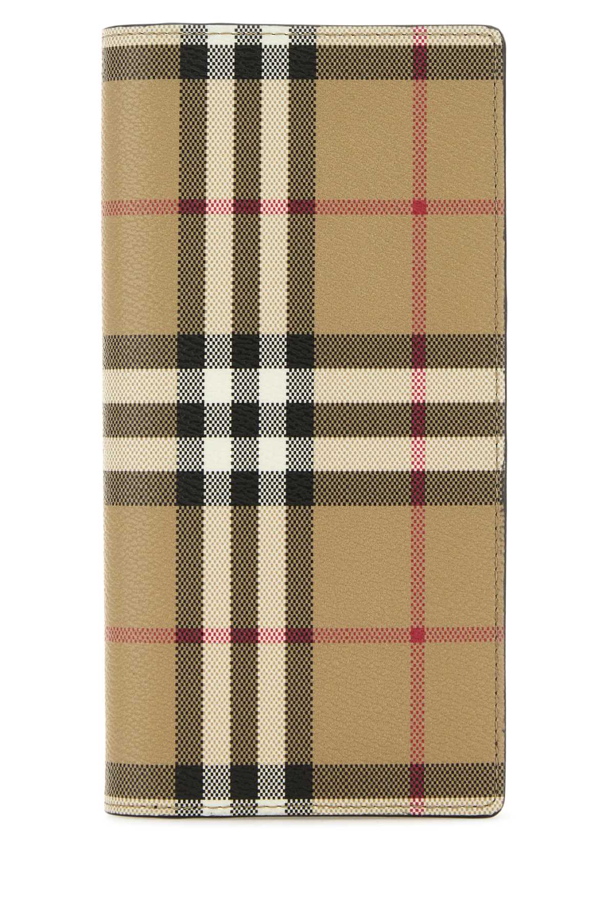 BURBERRY Stylish Printed Canvas Wallet - 18.5 cm x 10 cm x 2.5 cm