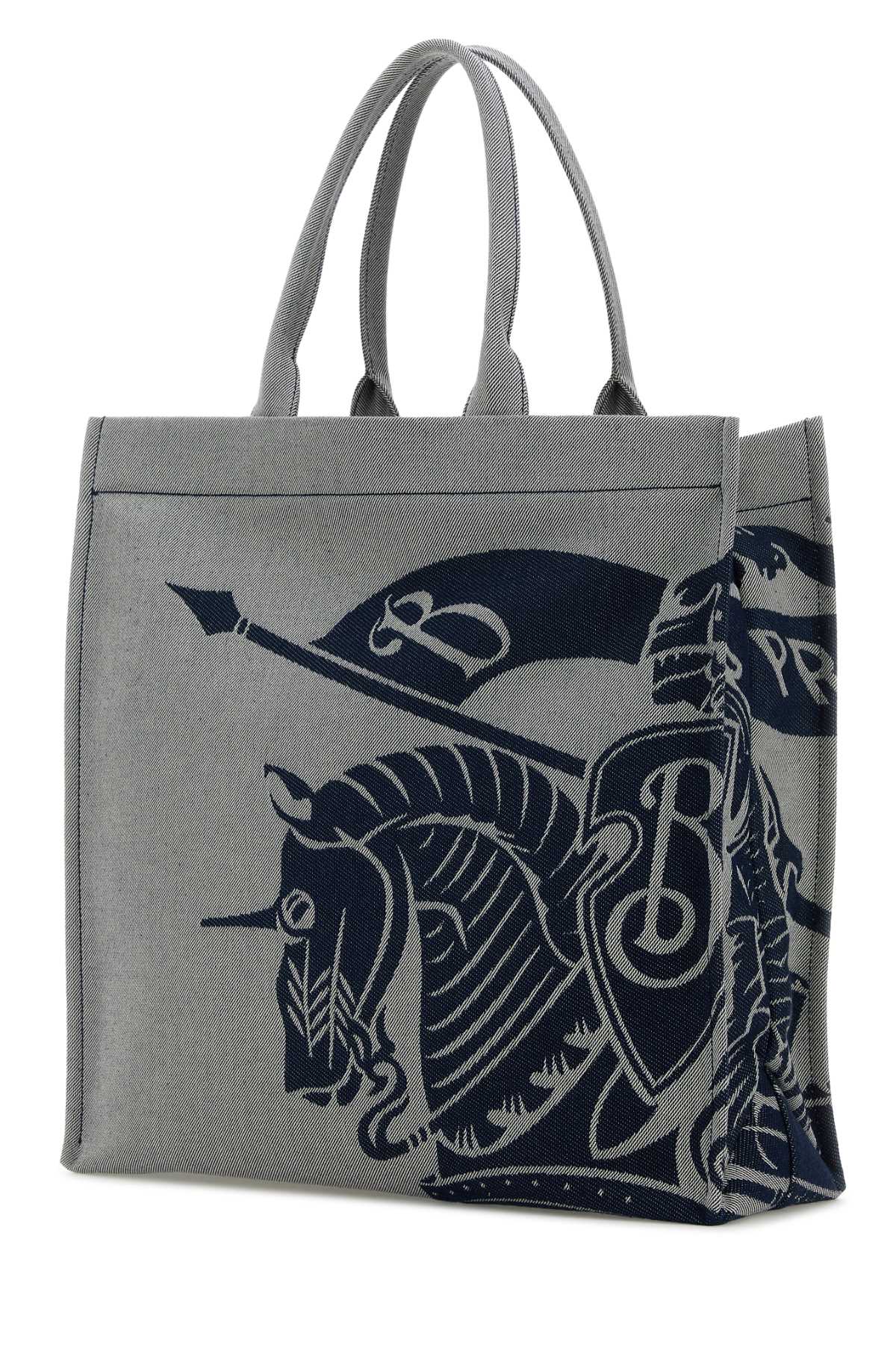 BURBERRY Embroidered Canvas Shopping Handbag 47 cm x 44 cm x 14.5 cm