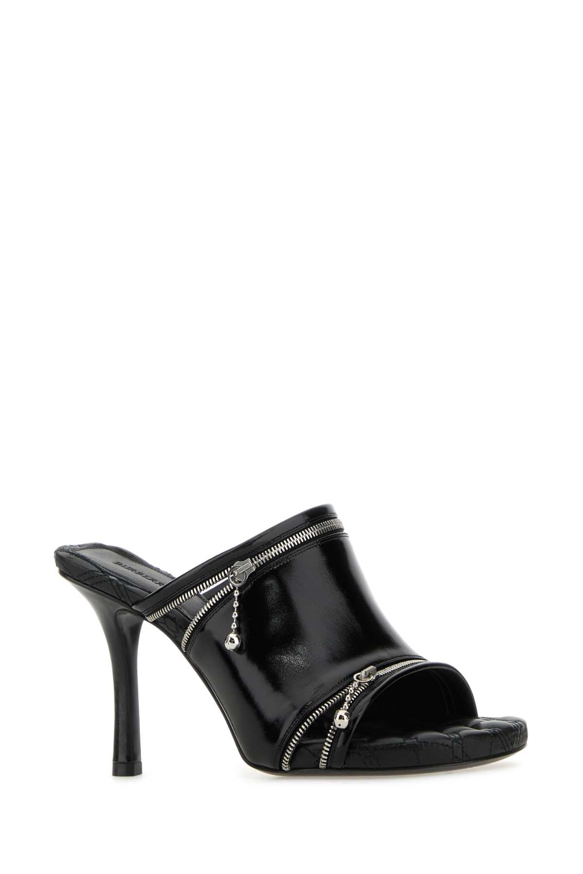 BURBERRY Elegant Peep Flat with 8.5 cm Heel