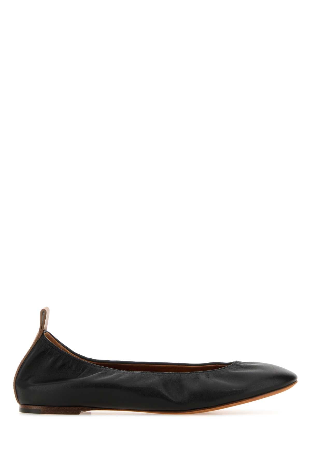 LANVIN Elegant Leather Ballerinas for Women - Size 10