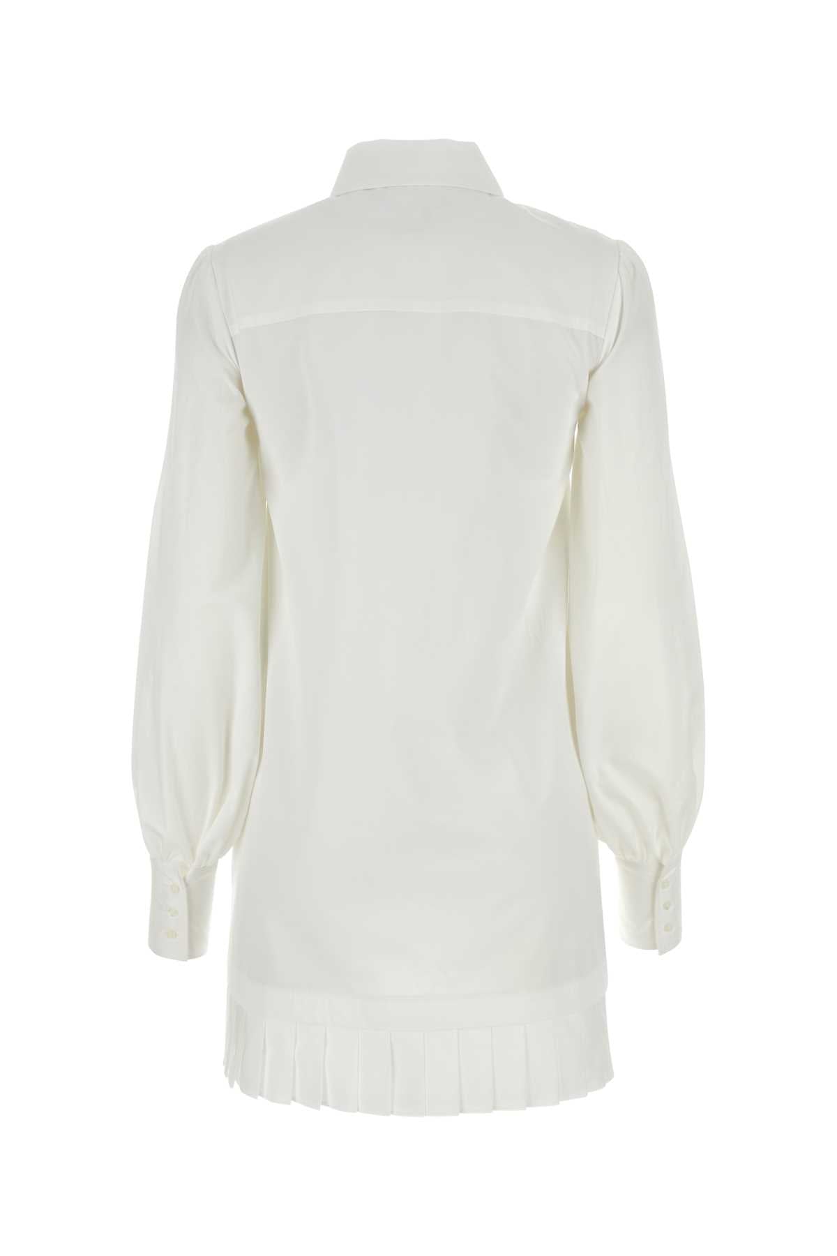 OFF WHITE Chic Cotton Poplin Mini Dress for Women
