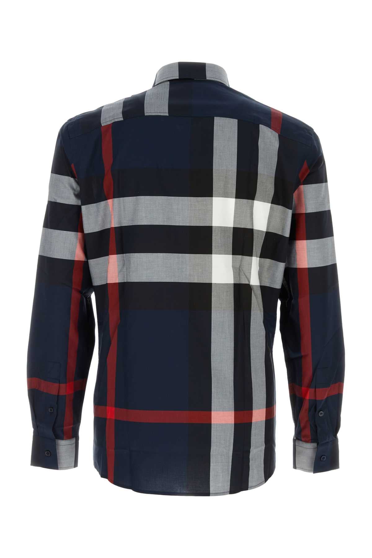 BURBERRY Embroidered Poplin Shirt for Men