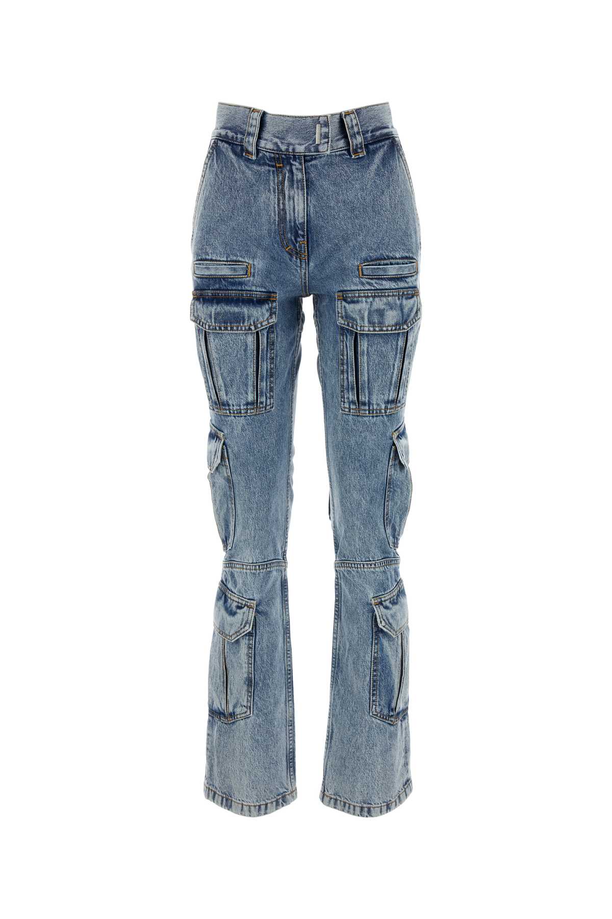 GIVENCHY Denim Cargo Jeans for Women