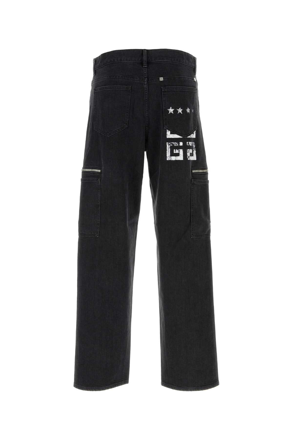 GIVENCHY Men's Stretch Denim Cargo Jeans