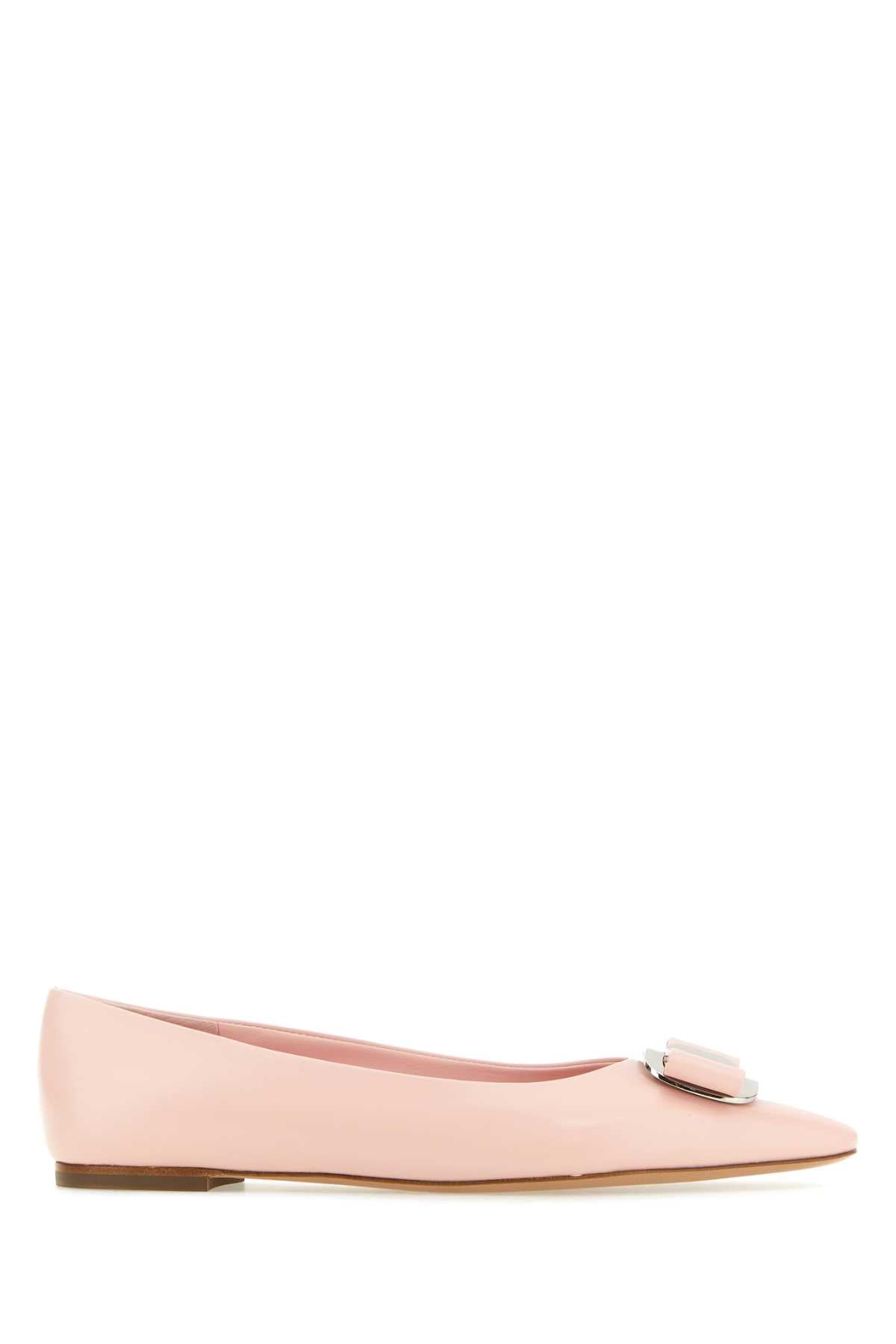 Ferragamo Mini Leather New Vara Ballerinas for Women