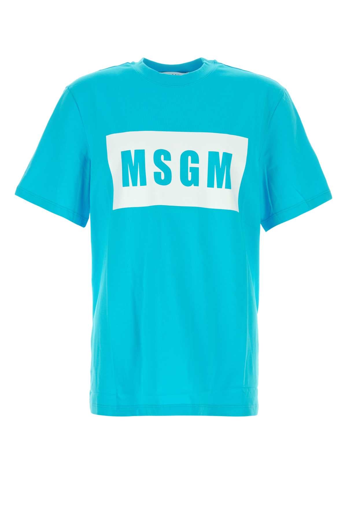 MSGM Light Cotton T-Shirt for Men - SS24 Collection