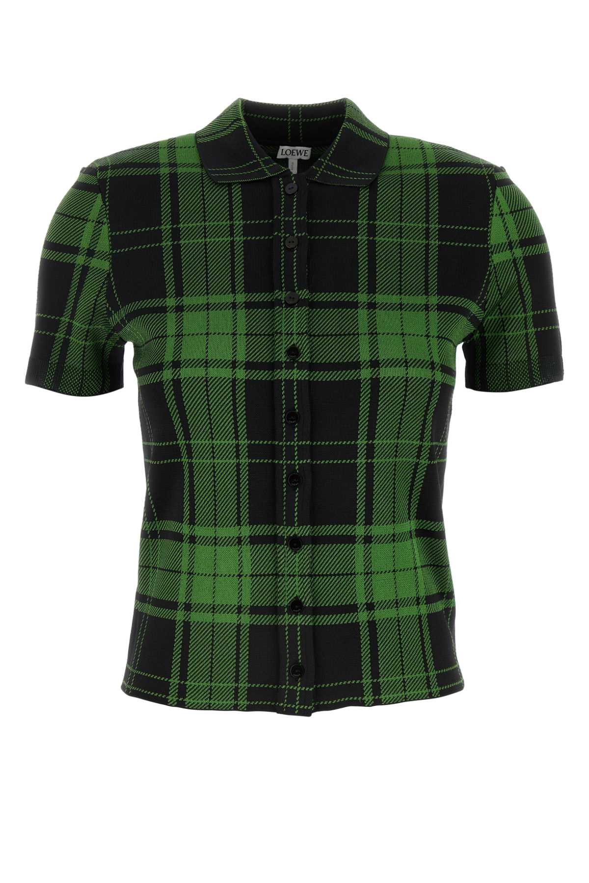 LOEWE Embroidered Stretch Silk Blend Shirt - 24S Women's Wear