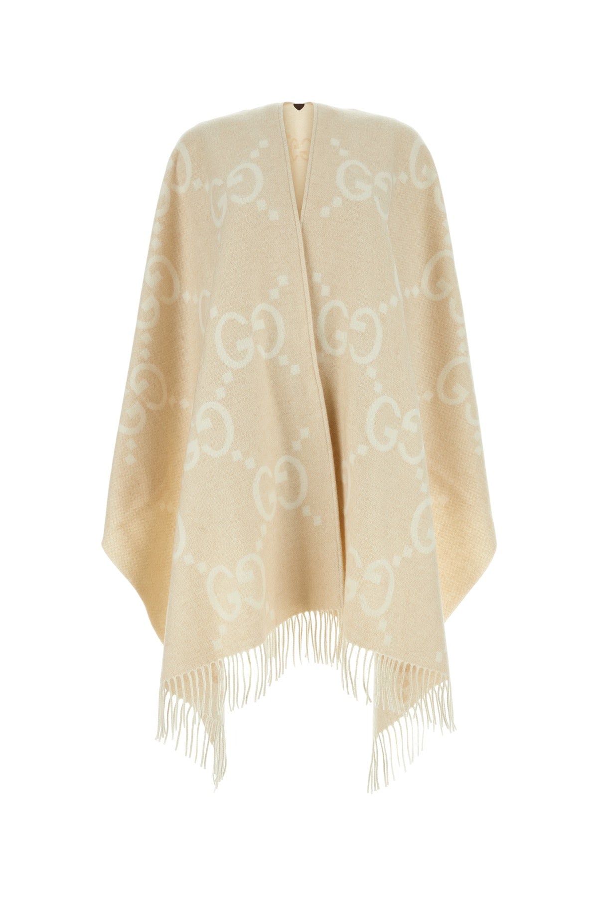 GUCCI Embroidered Cashmere Reversible Cape