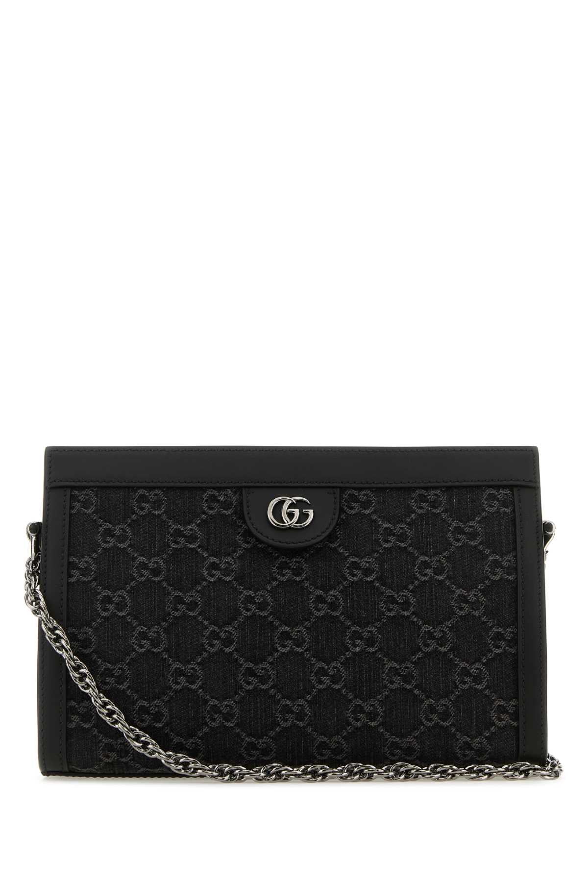 GUCCI Mini GG Supreme Fabric and Leather Crossbody Handbag - 26 cm x 17 cm x 7 cm