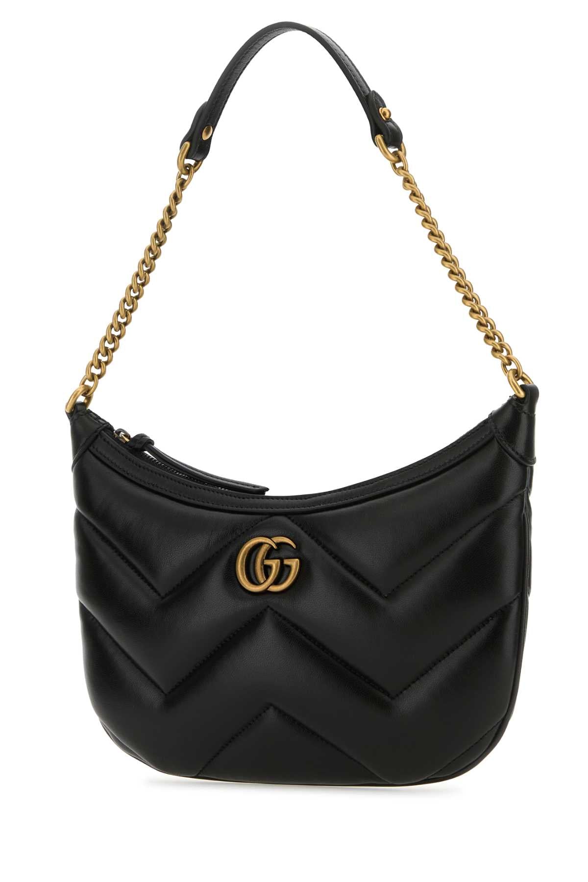 GUCCI Mini GG Marmont Leather Shoulder Handbag
