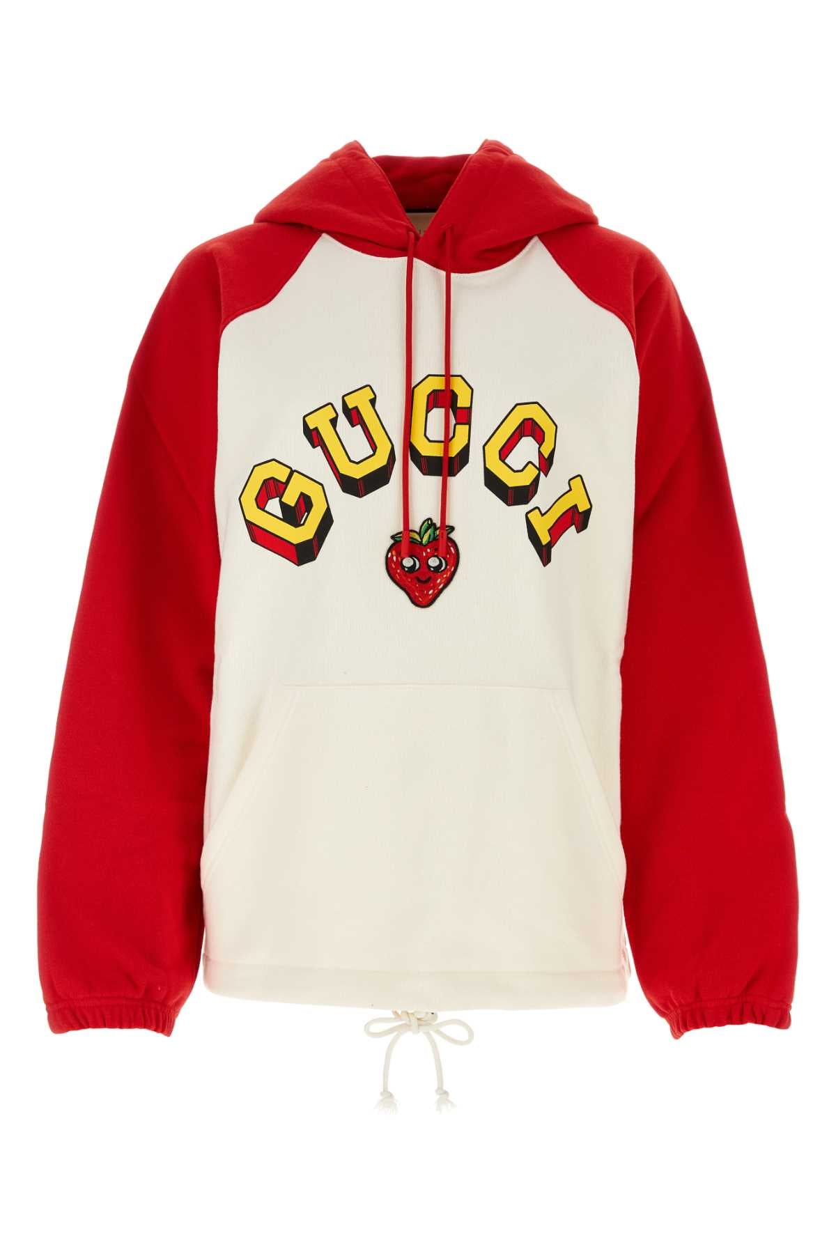 GUCCI Oversize Two-Tone Cotton Sweatshirt for Women