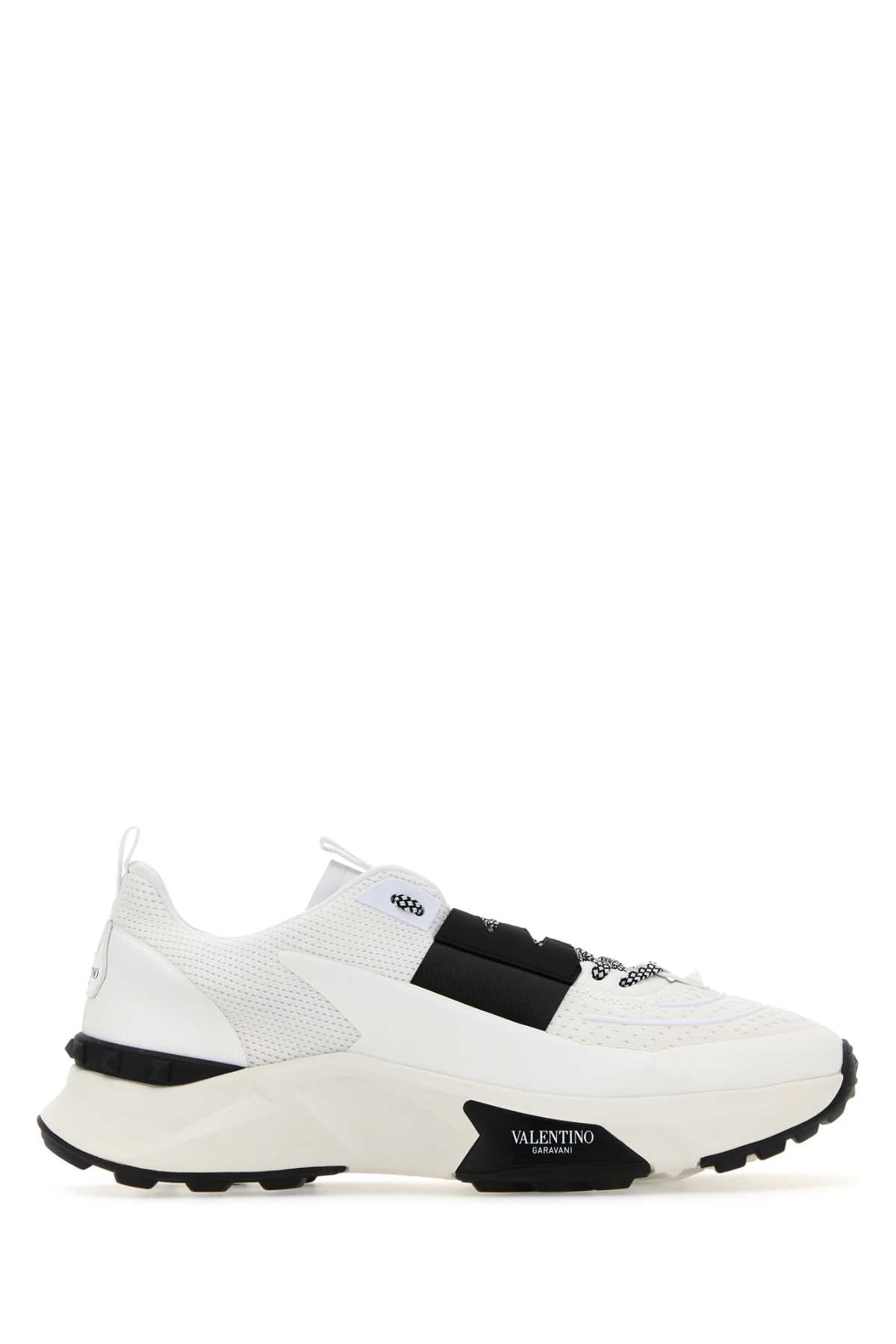 VALENTINO GARAVANI Two-tone Fabric and Mesh True Act Sneaker