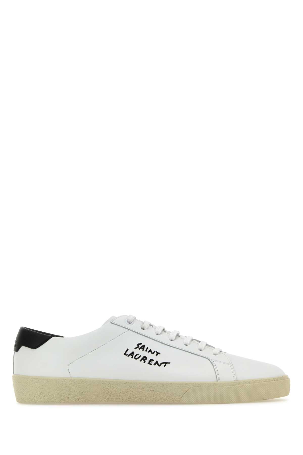 SAINT LAURENT Premium Leather Court Style Sneakers - Men's Size Available