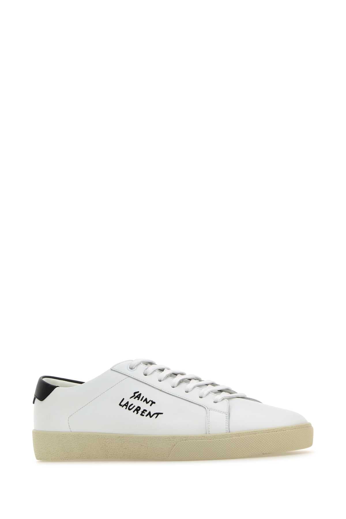 SAINT LAURENT Premium Leather Court Style Sneakers - Men's Size Available