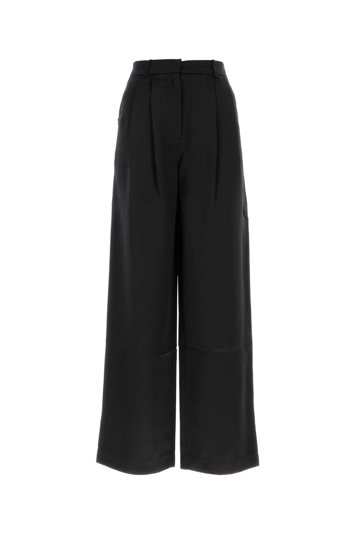 LOULOU DE SAISON Wide-Leg Satin Pant