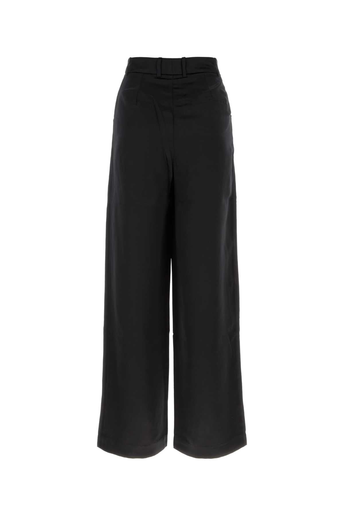 LOULOU DE SAISON Wide-Leg Satin Pant