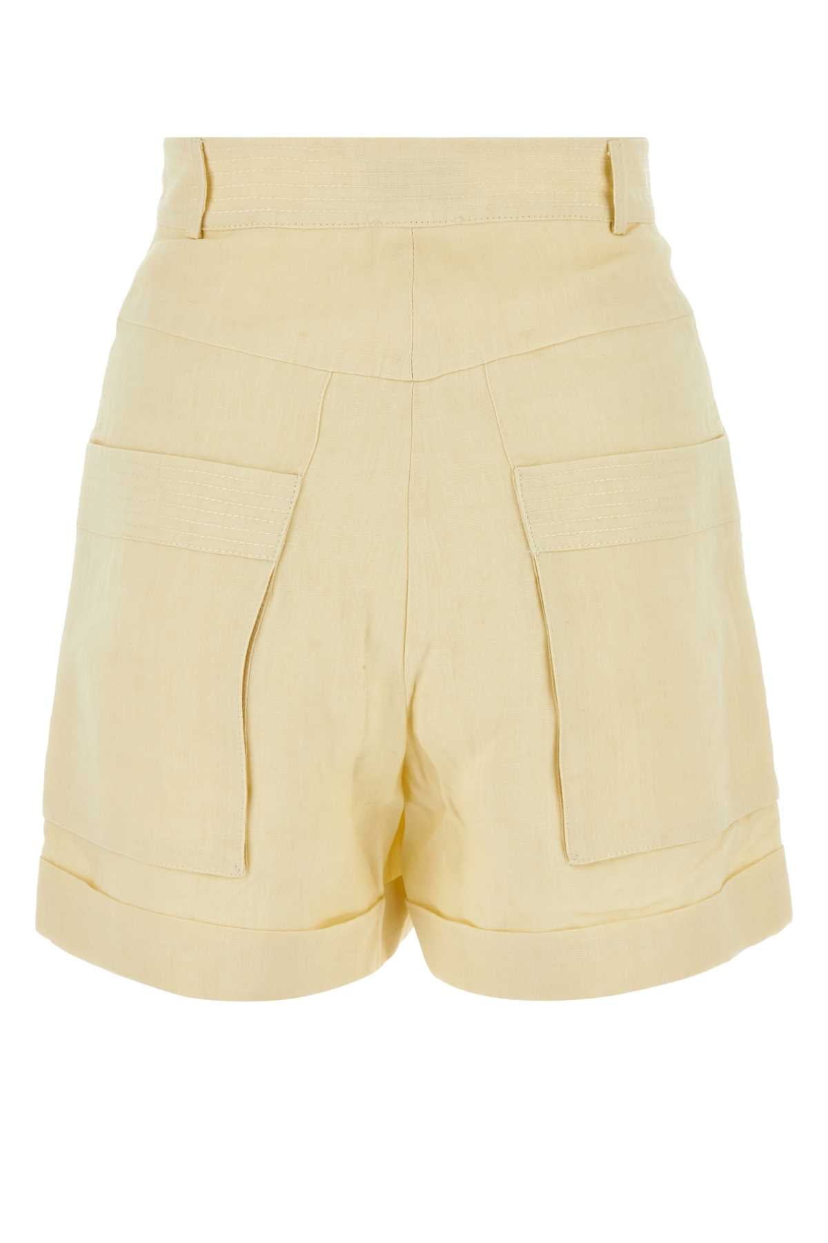 LE KASHA Mini Linen Ashraf Shorts for Women