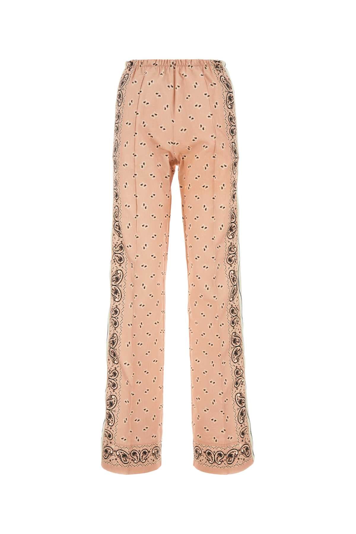PALM ANGELS Printed Linen Blend Pant