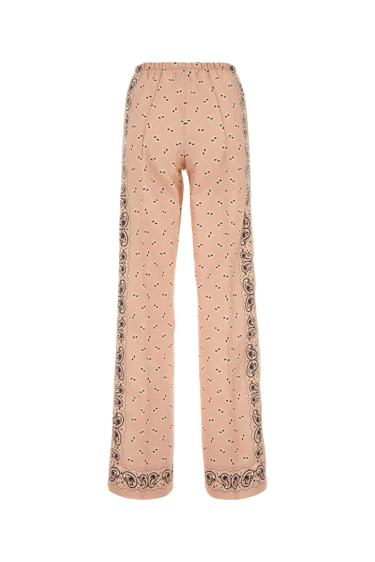 PALM ANGELS Printed Linen Blend Pant