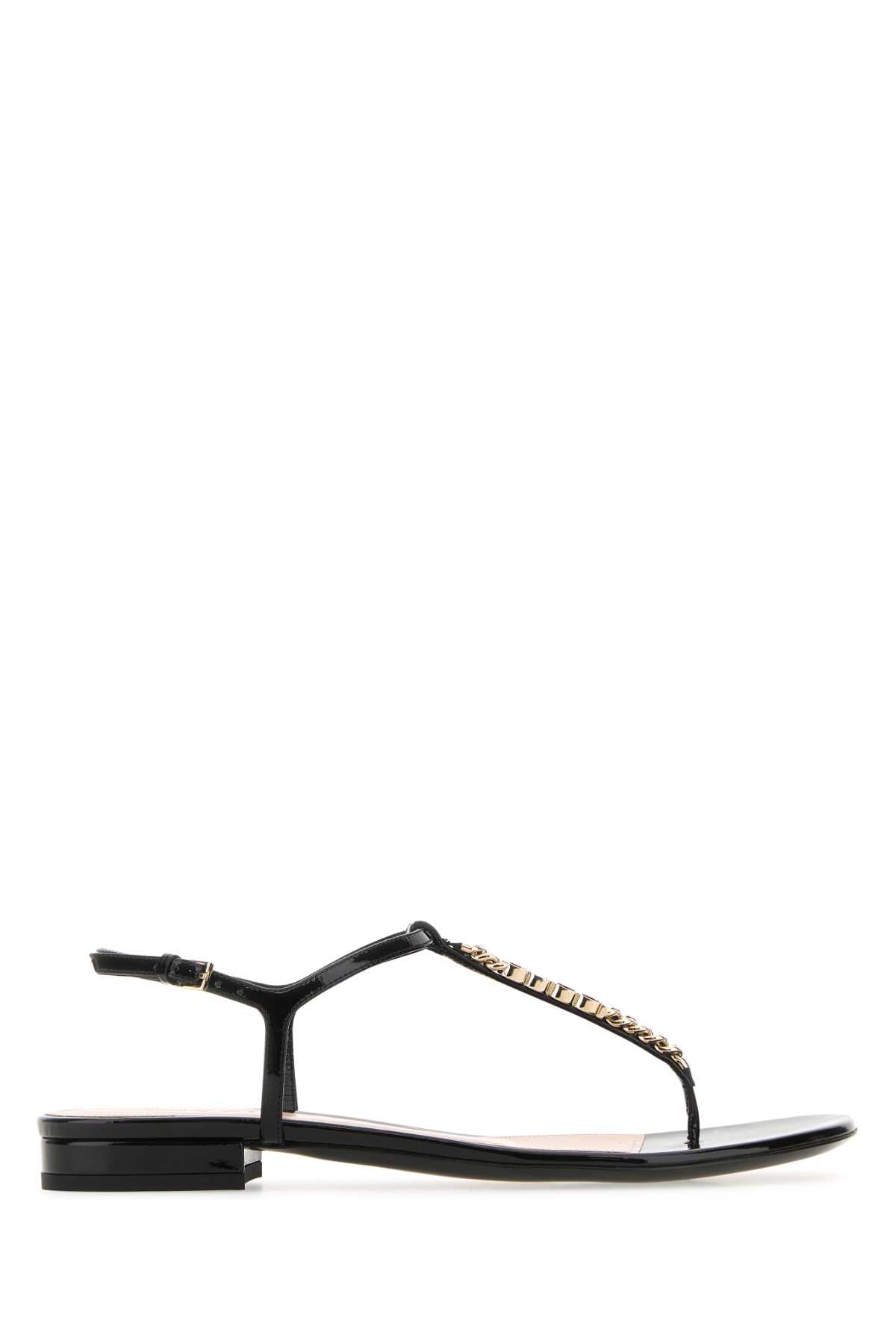 GUCCI Leather Signoria Thong Sandals for Women