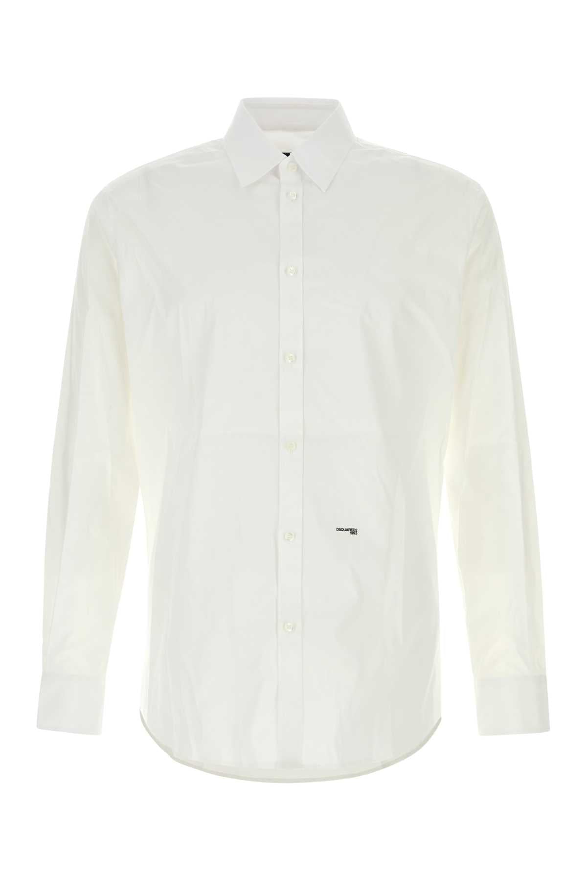 DSQUARED2 Classic White Button-Up Shirt for Men