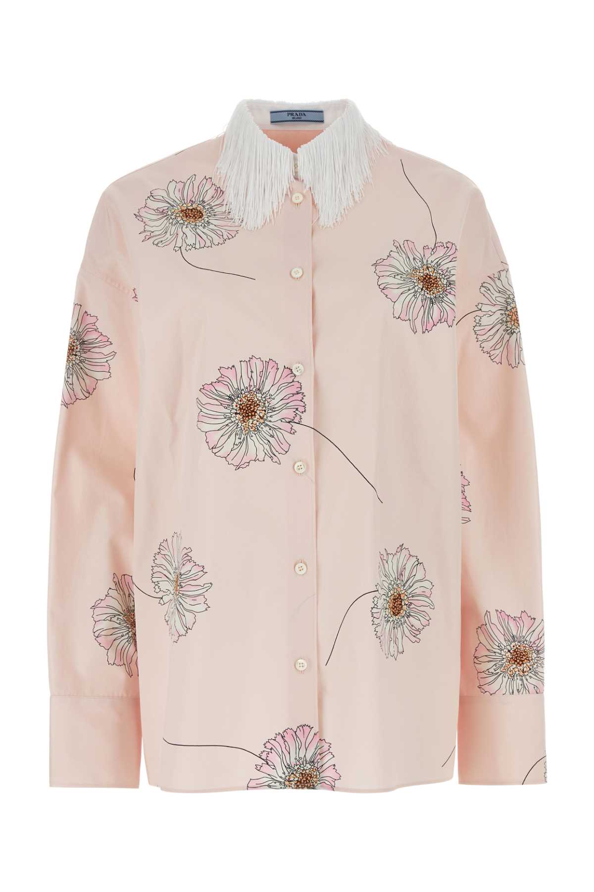 PRADA Floral Printed Oversized Shirt for Women